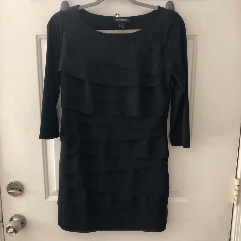 Black Quarter Sleeve Dress
